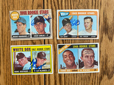 4 SIGNED TOPPS CARDS CHICAGO WHITE SOX KEN BERRY FRED KLAGES MARV STAEHLE