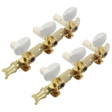 Guitar Tuning Pegs, White, 2 Pair