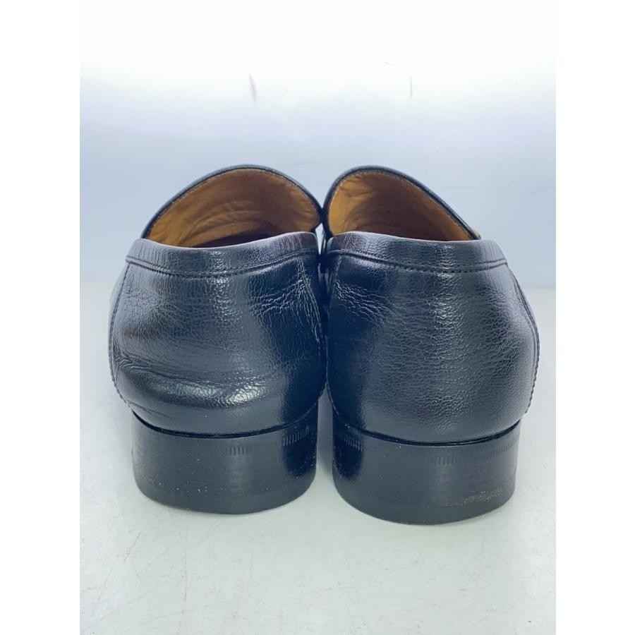 GUCCI Gold Hardware Leather Loafers Dress Shoes Size:7/JP:24 Black 141123K Auth thumbnail 6
