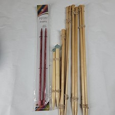 Brittany Single Pointed Birch Wood Knitting Needles Lot Of 5 Plus Knitters Pride
