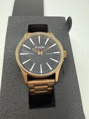 Reloj Nixon The Sentry SS Bronce/Negro - Imagen 1 de 4