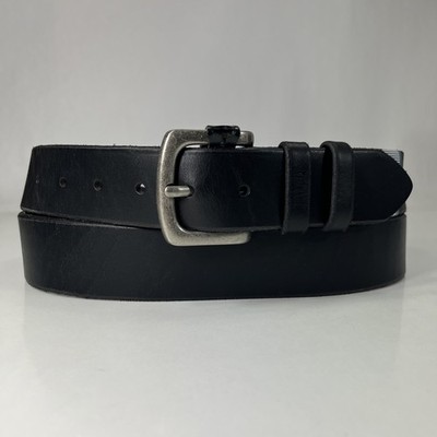 Harbor Bay Black Genuine Leather Belt - Men's Size 50