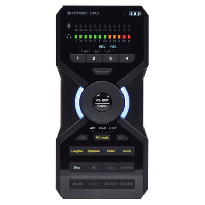Citronic X-PAD USB-C Tragbares Audioaufnahmegerät mit Bluetooth und Effekten