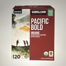 Kirkland Signature Organic Dark Roast Pacific Bold K-Cup 120 Keurig