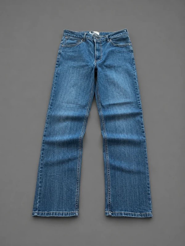 Wrangler Women’s High Rise True Straight Blue Jeans UK 10