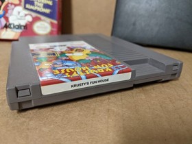 Krusty's Fun House for Nintendo NES Complete in Box with poster The Simpsons