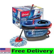 Innovative RinseClean Mop & Dual-Chamber Bucket - Ultimate Cleaning with Ease