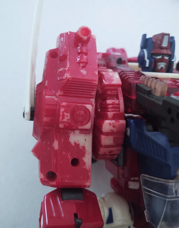 Transformers Beast Machines PRIMAL PRIME Leader Class 2000 "Paint Chipping* - Image 3 of 4