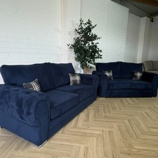 Brand New Luxury Verona Sofa | Navy | 3+2 Seater . | FREE DELIVERY! 
