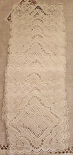 Lot 10 petits napperons carrés ancien broderie dentelle déco table12cn/12cm 