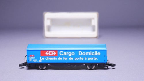 Spur Z Märklin 8656 Schiebewandwagen Hbis SBB Cargo Domizil in OVP #BK_231 | Condition: Gebraucht