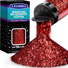 Red Chunky Glitter for Crafts - Resin Art Crafts - Body Face Hair