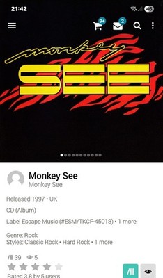 Monkey See ~ S/T Remastered AOR CD 1997 Melodic Hard Rock Escape