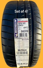 FOUR BRAND NEW 225/45ZR17 (94Y) Michelin Pilot Sport Cup 2 (240) Tires 2254517