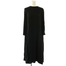 VALENTINO Pleated Dress Long Sleeve Long 38 Black NR OS SH Women s
