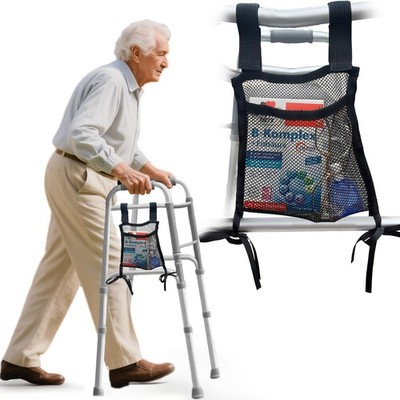 Walker Side Bag, Lightweight Folding Walkers Accessories Pouch, Side Walker B...