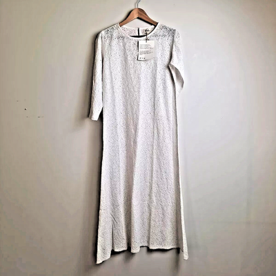 long white peasant dress LZJN Women's Elegant Sleeve Maxi Cotton Linen Casual Loose Soft Beach Dress with Pockets (US, Alpha, Medium, Regular, Regular, White) at Amazon Women's Clothing store This is a great addition to any girls Fall or Winter wardrobe Embroidered Waist Drawstring Peasant Dress