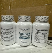 3 PACK PureHealth Research FUNGUS ELIMINATOR Supplement  60 Caps 2027