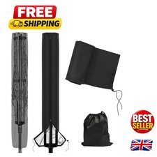 420D Heavy Duty Waterproof Rotary Washing Line Cover - Zip & Drawstring, 168cm