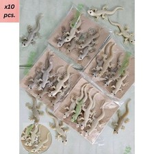 10 PCS Fake Lizard Rubber Toys Realistic Gecko Reptile Prank, Scary Joke Props