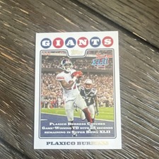 Topps 2008 Plaxico Burress Super Bowl XLII Highlights #318 Giants