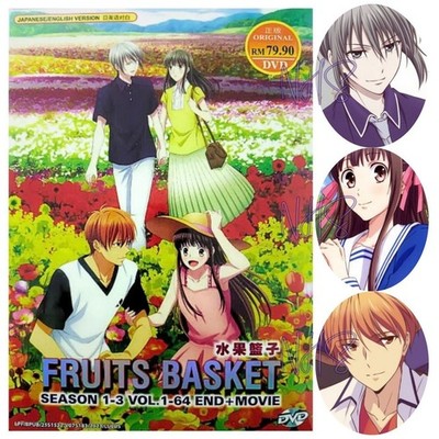 Fruits Basket Complete Season 1-3+Prelude Movie DVD Anime English Dub All Region