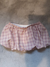 2 mini skorts - check bubble skort - white mini skort - XS