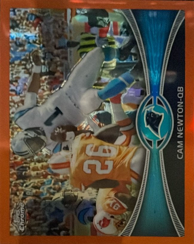 2012 Topps Chrome #20 Cam Newton Orange Refractors
