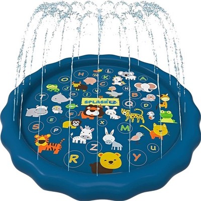 3-in-1 Splash Pad, Sprinkler for Kids & Baby Pool for Learning   Toddler Spri...