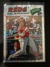 2026 Topps Heritage Sal Stewart #221 Chrome Silver Sparkle Refractor (RC) REDS