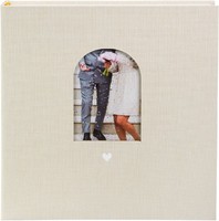 Goldbuch Hochzeitsalbum Herzensmoment Beige 30X31 Cm 60 Seiten Pergamin Fenster