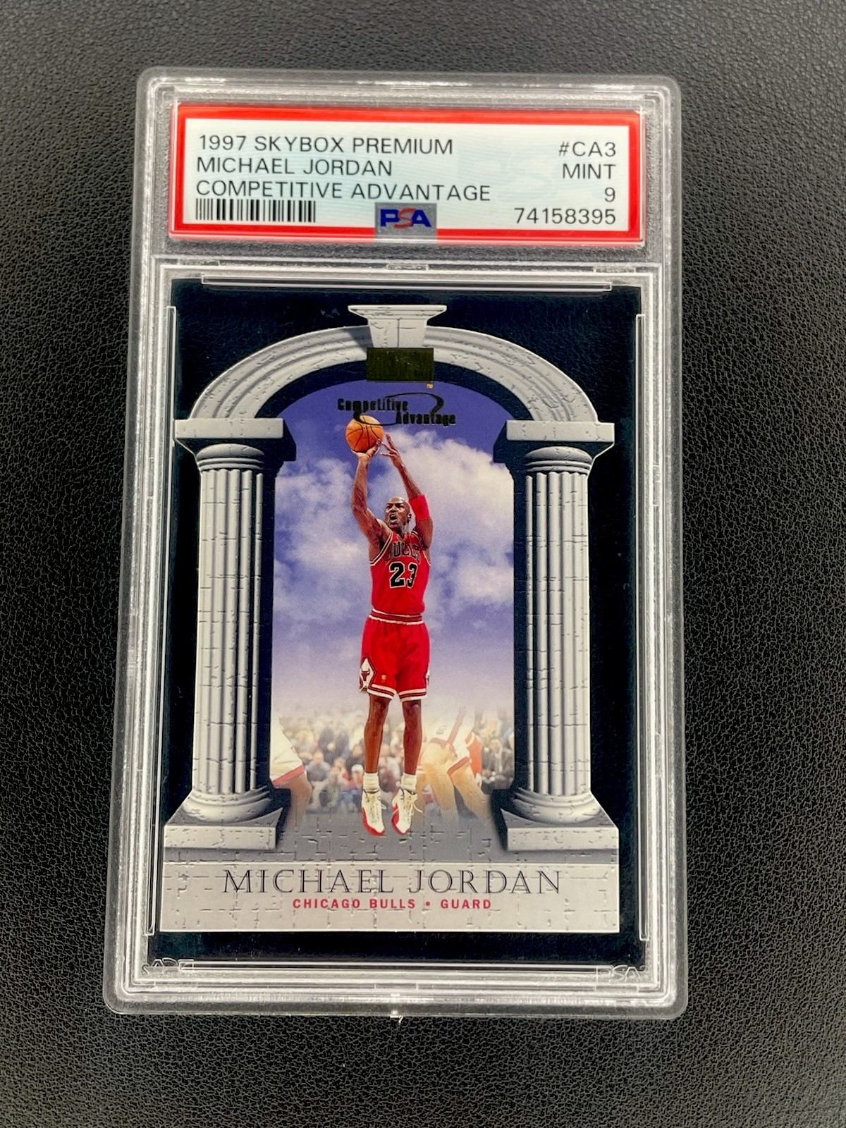 1997 SKYBOX PREM COMPETITIVE ADVANTAGE #CA3 MICHAEL JORDAN PSA 9