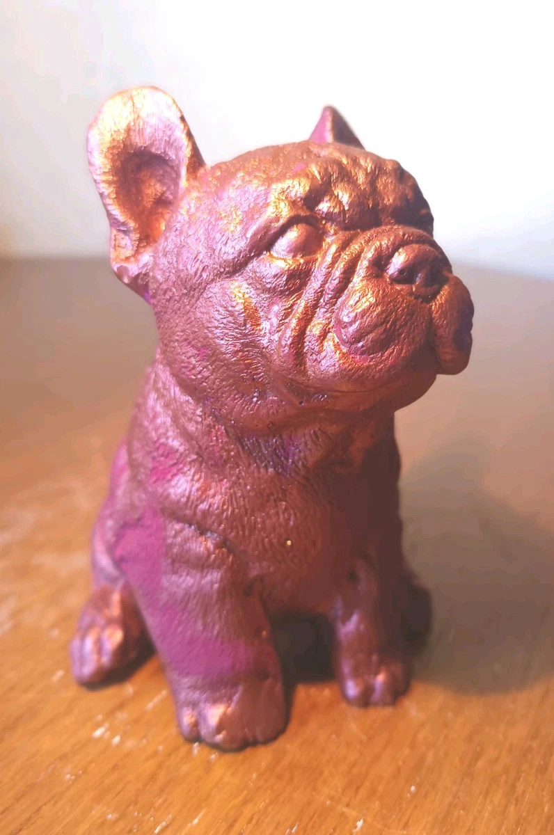 Französische Bulldogge Figur.French Bulldoge Handarbeit.Spezialfarbe!