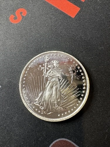 1 Troy oz .999 Fine Silver - Eagle - SilverTowne Saint Gaudens Round RARE  (B)