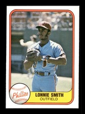LONNIE SMITH ⚾ 1981 Fleer Baseball #15 Phillies NM