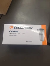 Celestron Omni (93326) 1.25" (1 1/4") 2X Barlow Lens Fully Multi Coated