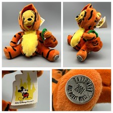 HTF 2001 Walt Disney World Halloween Winnie The Pooh As Tigger Costume Plush NWT