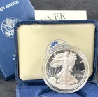 2001-W Proof American Silver Eagle w/ OGP & COA, BEAUTIFUL COIN, 1 TROY OZ #0172