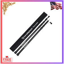 New Camping Tarp Poles Adjustable Aluminum Telescoping Set of 2 Heavy Duty 8ft