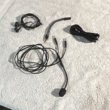 AKG Audio Adapter Extension Cable Set Black with Boom Mic, 3.5mm Splitter