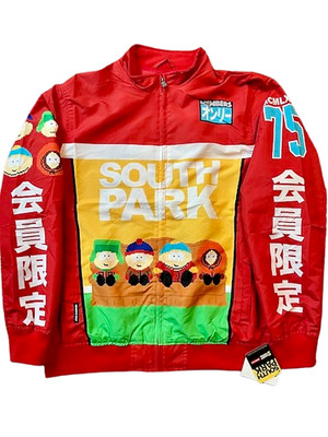 Members Only x South Park 8-Bit Graphic Windbreaker Jacket Mens Large NWT