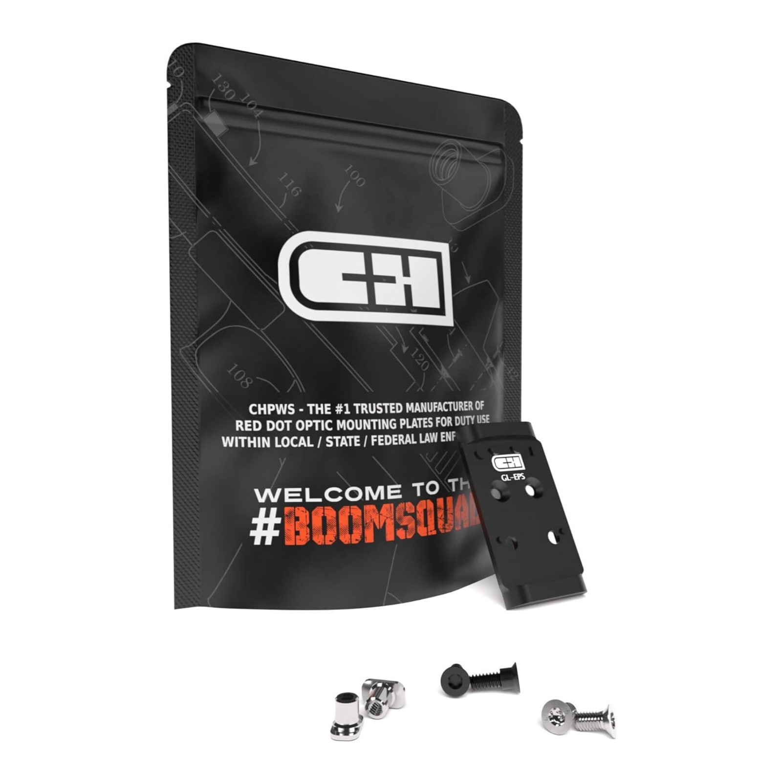 C+H Precision Optic Adapter Plate Compatible with Glock 17 19 MOS to Holosun EPS