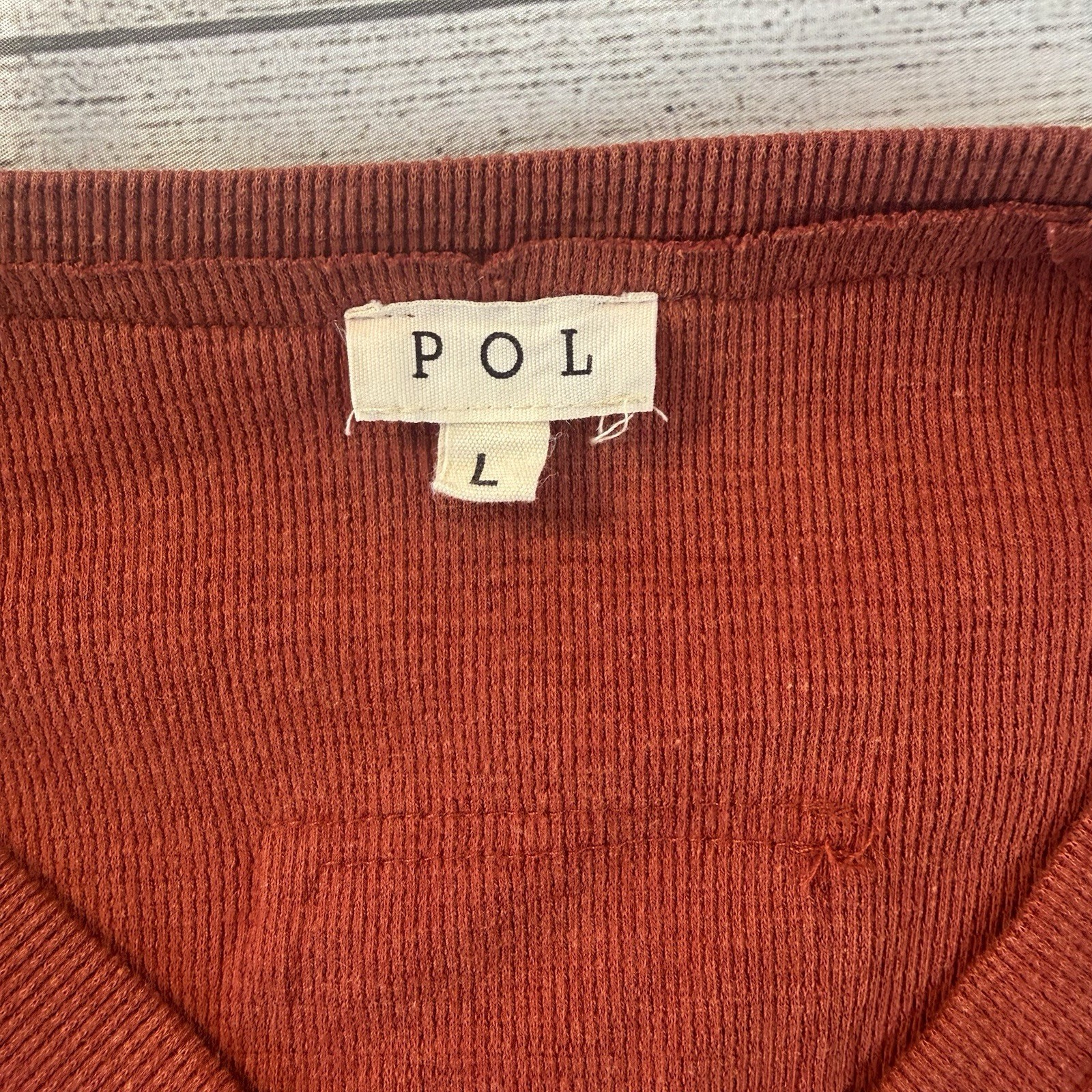 Pol Boho Patchwork L Flowy Loose Long Sleeve Top … - image 3