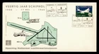 DR WHO 1959 NETHERLANDS FIRST FLIGHT ANIV FDC KLM R54566