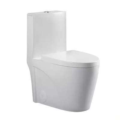 Ultraluxe 12 In. Rough-In 1-Piece 1/1.6 GPF Dual Flush Elongated Toilet in White