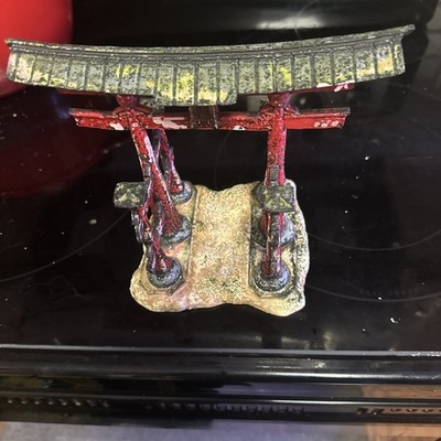 Top Fin Ancient Bridge Aquarium Ornament Decoration approx. 6.5 x 3.5 