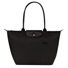 New Longchamp Le Pliage Tote Shoulder Travel Bag Nylon Handbag Large Black L