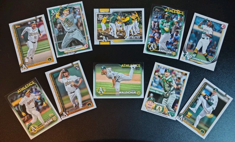 ATHLETICS - Lot Of 10 Cards - Topps, Bowman - 2023-2026
