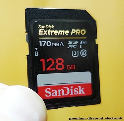 SanDisk Extreme Pro 128 GB SDXC Karte SD Speicherkarte 170 MB/s UHS-I U3 V30