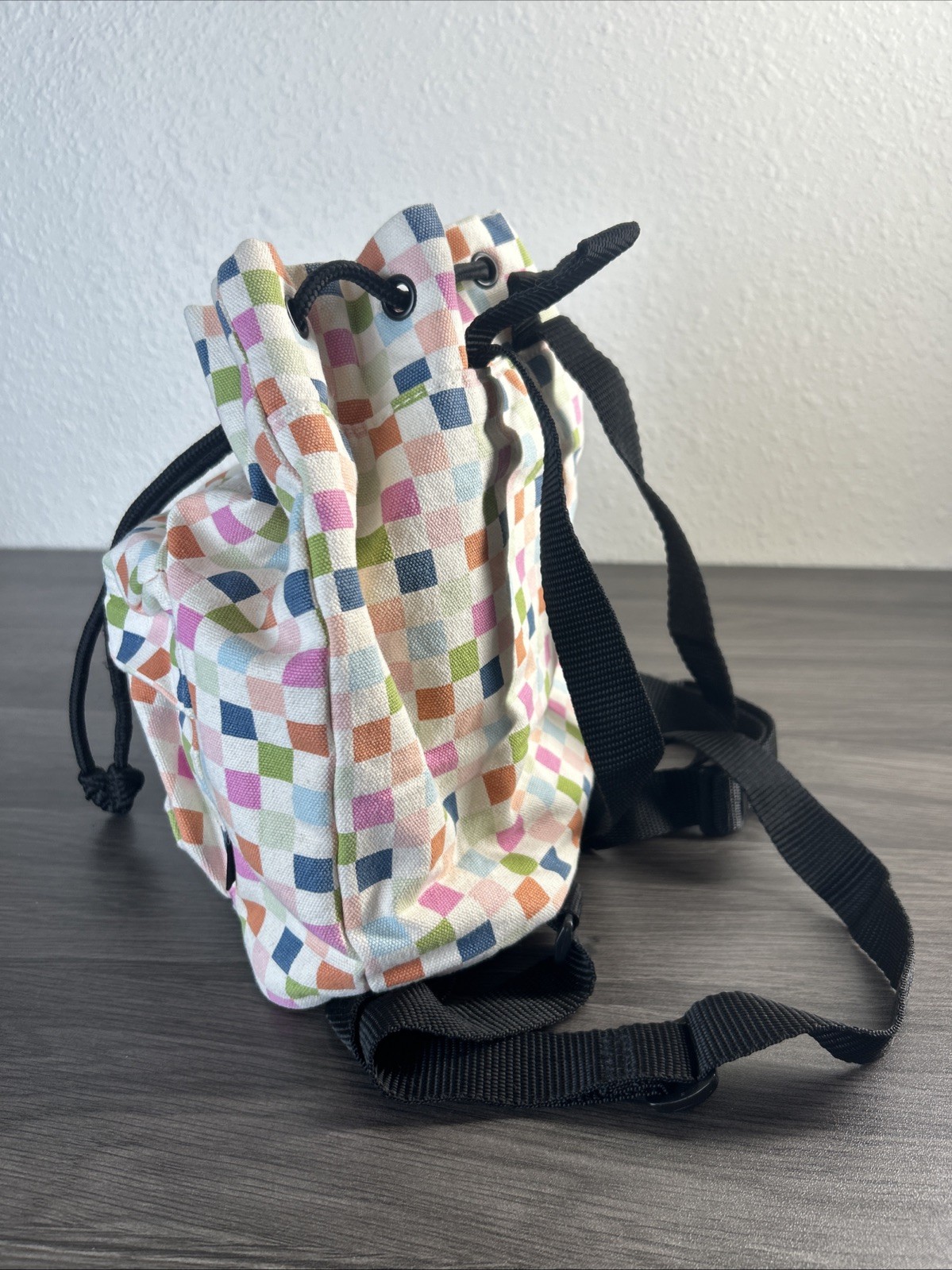 Vans Seeker Checkered Backpack Drawstring Adjusta… - image 2